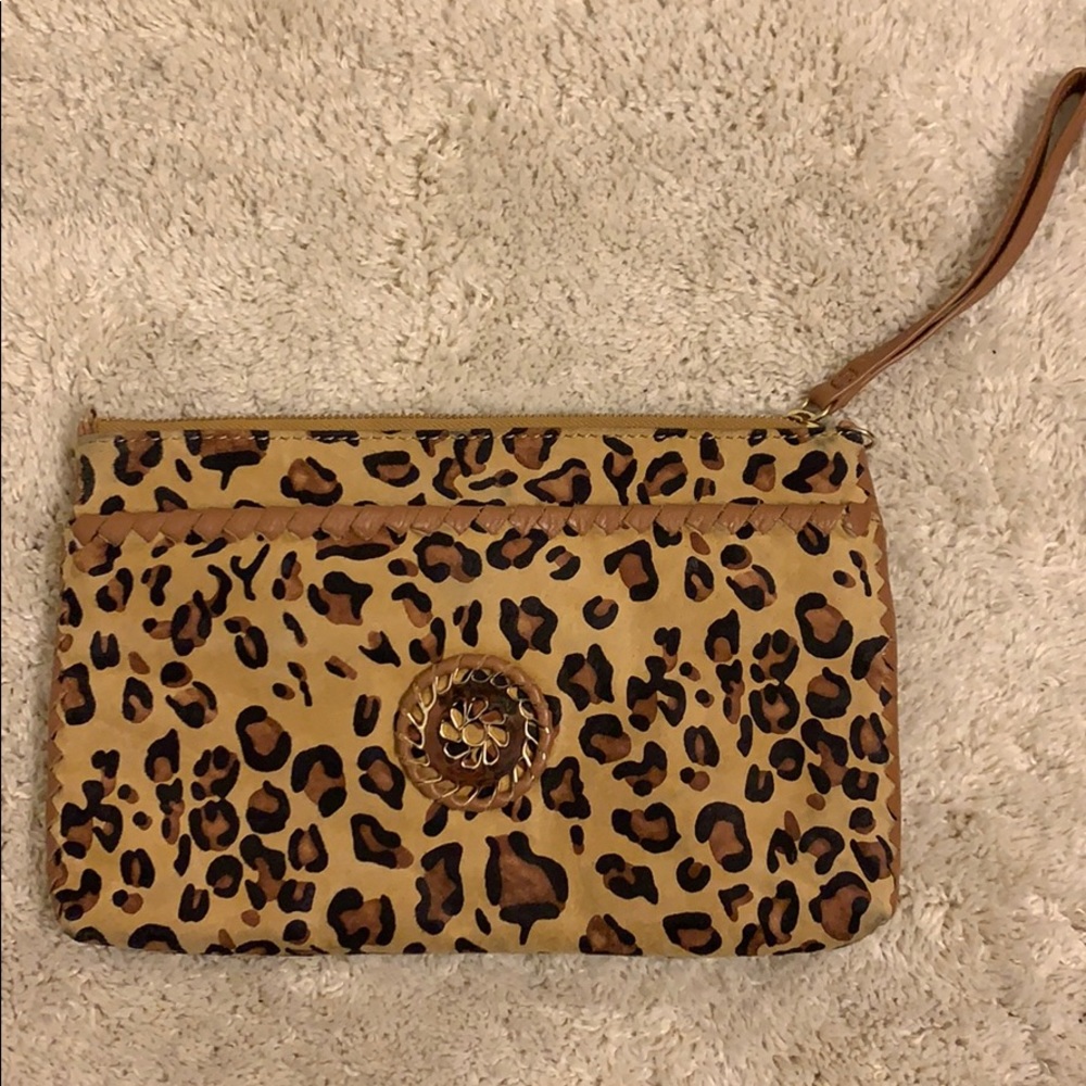 Jack Rogers Leopard Print Clutch